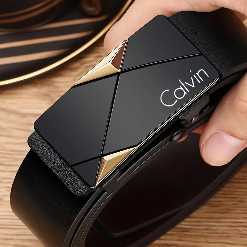 Men Belts Fashion Business Trend Leather Belt Luxury Luxury Brand Automatic Buckle Belt for Men and Women Belts Jeans Decoration