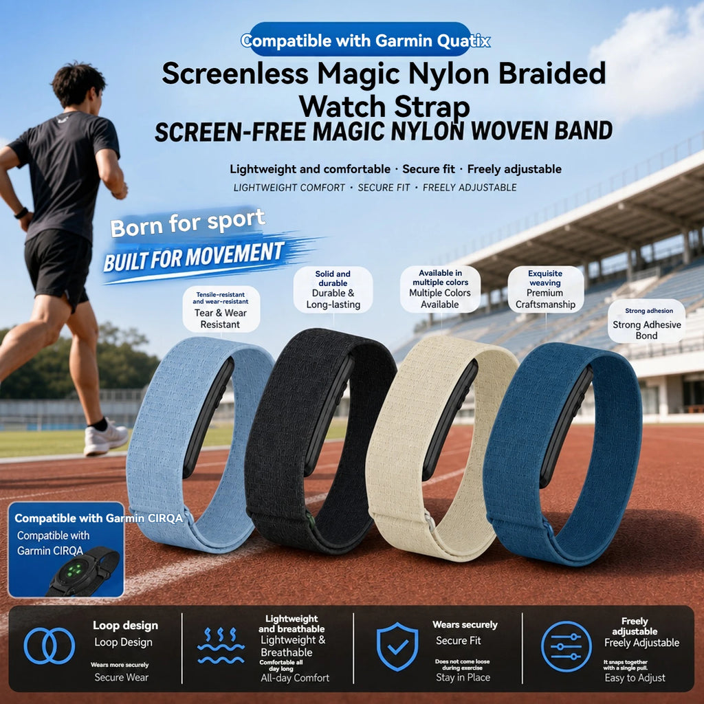 Garmin CIRQA Special Edition Band Smart Band Breathable Fabric Watch Strap 24MM Garmin Sports Wristband Unisex Watchband