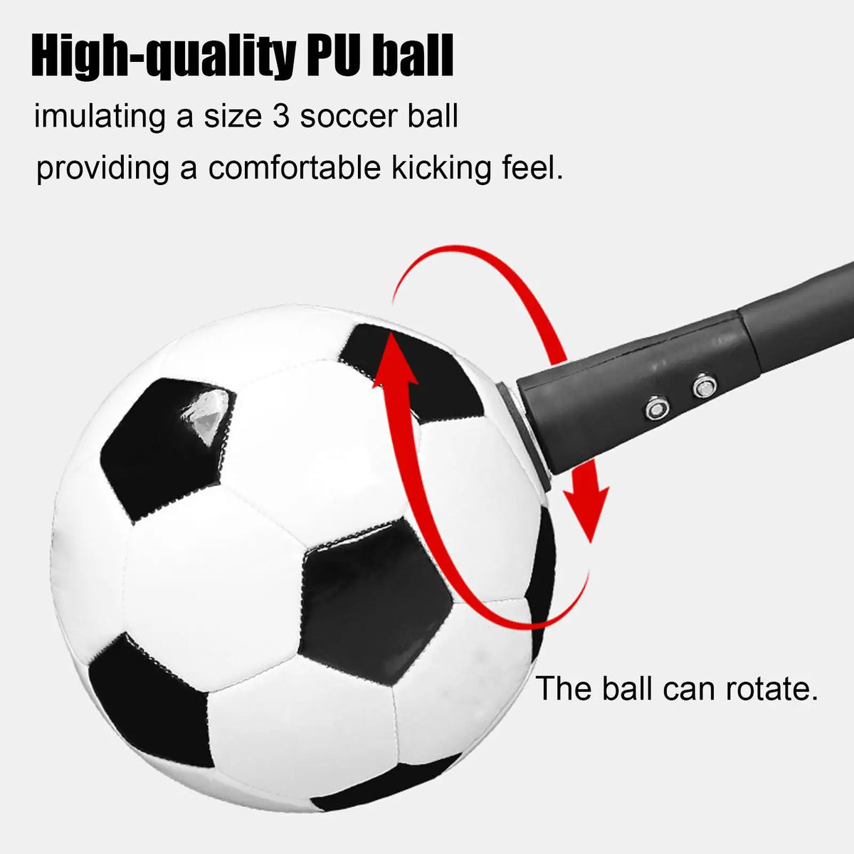 Soccer Training Aid Football Training Equipment Hands-Free Soccer Ball Kicking Practice for Boys Girls Indoor School Outdoor