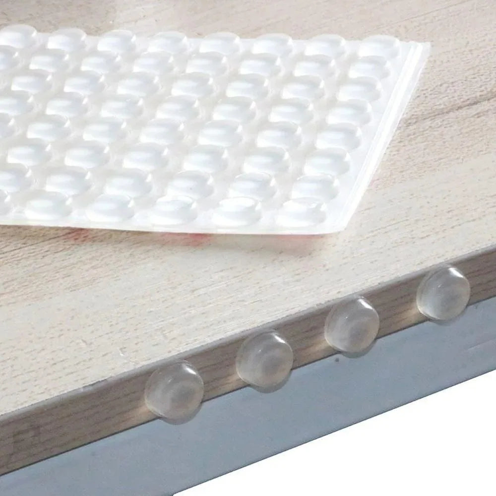 100Pcs Silicone Cabinet Bumpers – Self Adhesive Door Buffer Pads for Drawer Door Damper Furniture Protection