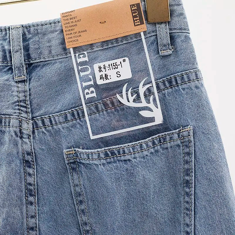 Women's High Waist Loose Fit Denim Jeans Casual Vintage Baggy Harem Pants Stretch Tapered Leg Trousers for Daily Wear Spring