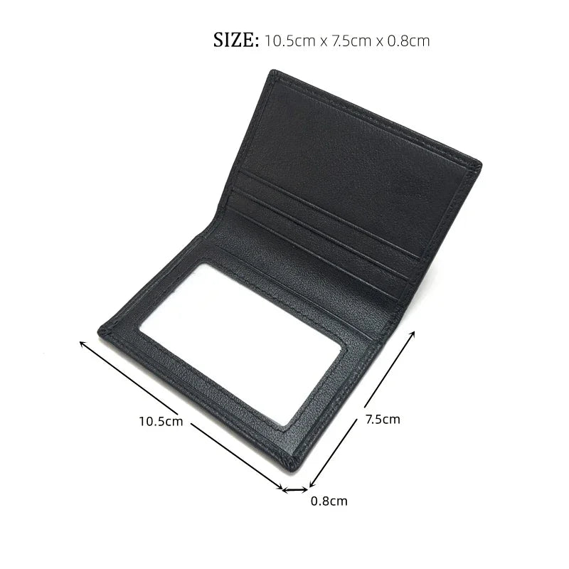 Real Leather Minimalist Wallet Small Thin ID Credit Card Holder Male Slim Simplicity VIP Cards Cases Women and Mens Accessories