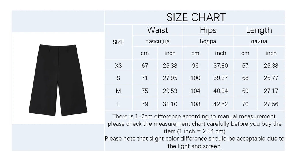 Women's Shorts New Summer 2025 Black Cropped Simple Shorts Casual and Fashionable Capable Commuter Personality Versatile