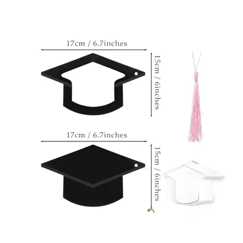Graduation Cap Candy Card Unique DIY Graduation Party Supplies Handcrafted Gift Cards for Class of 2024 Ceremony Banquet