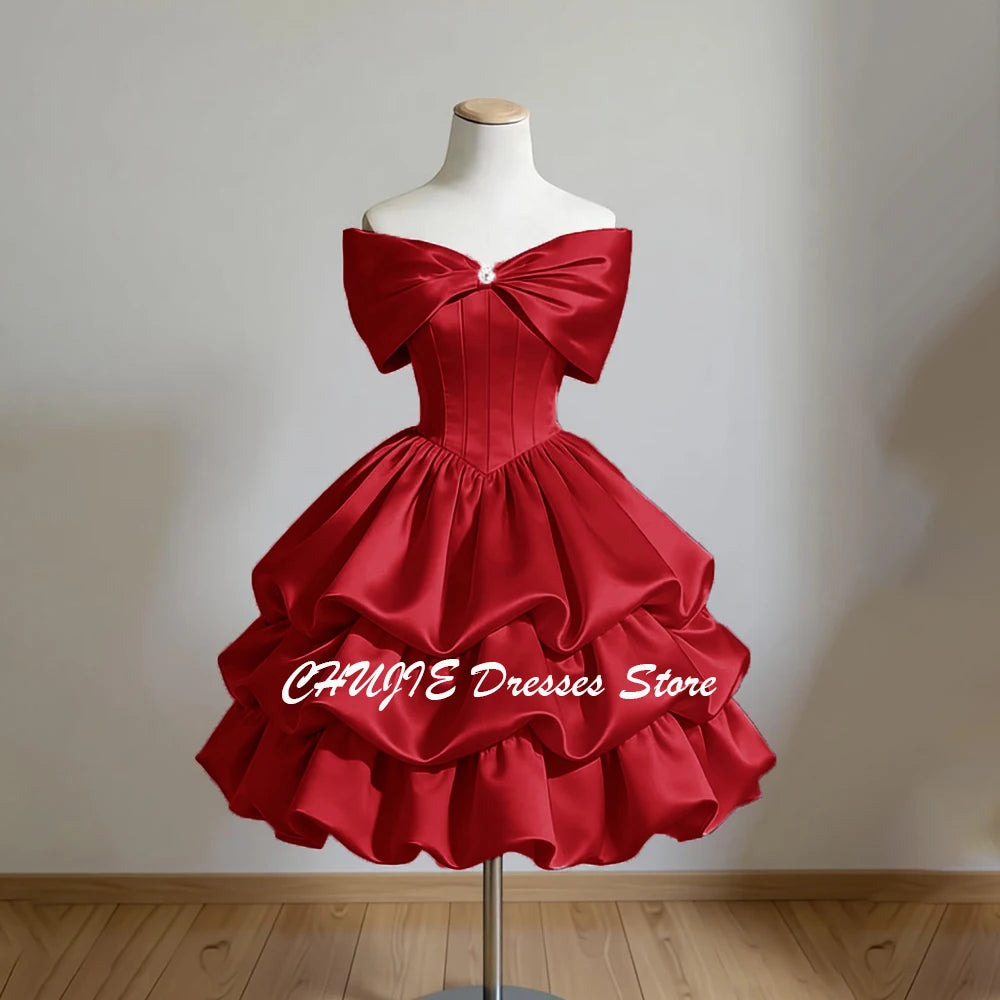 Tiered Graduation Dress Hot Sale Homecoming Dresses For Teen Customized Sweet 15 16 Mini Evening Prom Gowns платье на выпускной