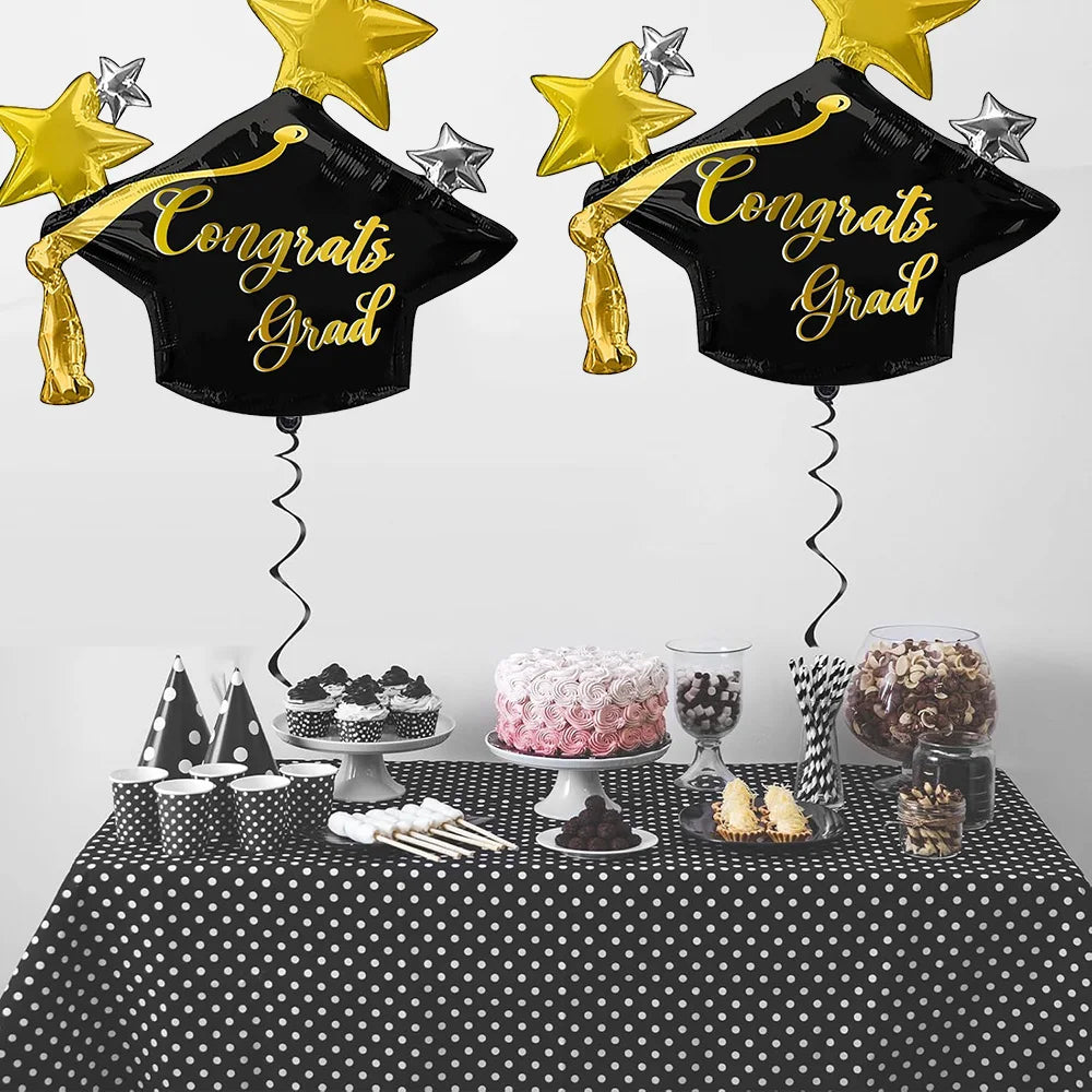 3-Pack Graduation Season Tomorrow's Star Balloon Set, Graduation Party Graduation Ceremony Graduation Season Decoration Graduation Gift, Tomorrow's Star Aluminum Film Balloons