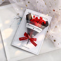 1PC Eternal Flower Valentine's Day Card Thanksgiving Mother's Day Handmade Card Creative Birthday Gift Blessing Message Card ﻿