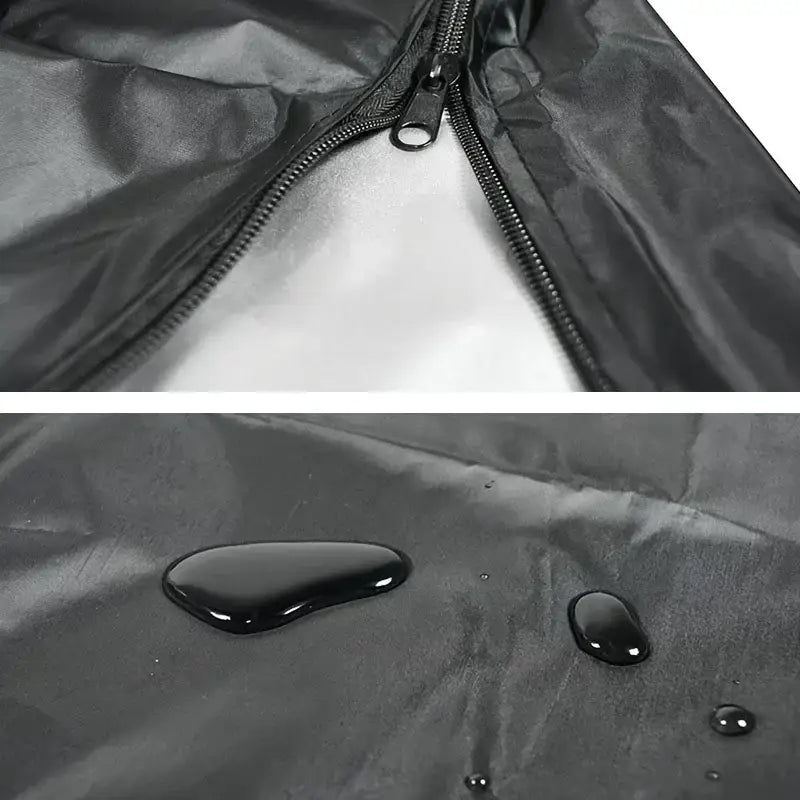 Housse de parasol déporté noire imperméable, avec fermeture à glissière et tissu résistant à l’eau