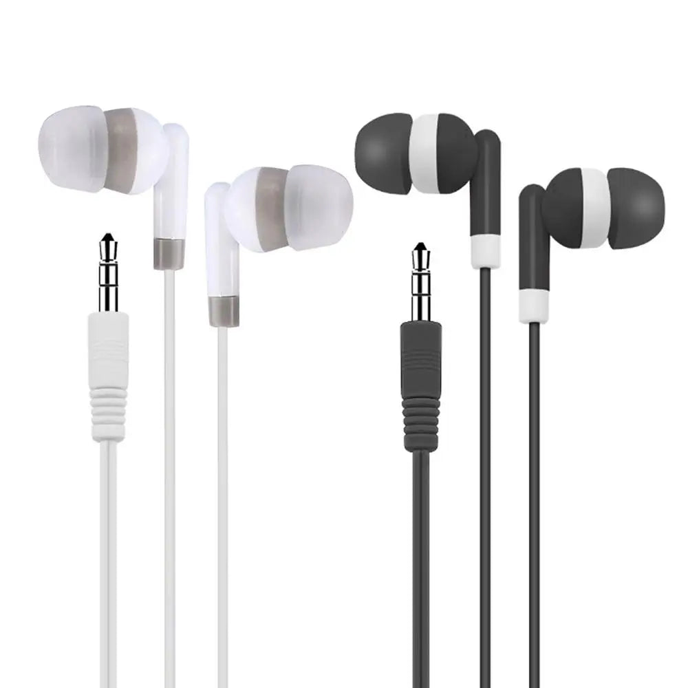 1/5 Pack Basic Earbud Headphones For Music, Wired Earphones in-Ear Disposable Headphones, 3.5 MM Audio Jack Stereo Earphones