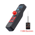HOTRC DS800 8CH 2.4G Transmitter Remote Controller with F-08A Receiver Rechargeable LiPo Battery For RC Car Boat Ship Hay Mower
