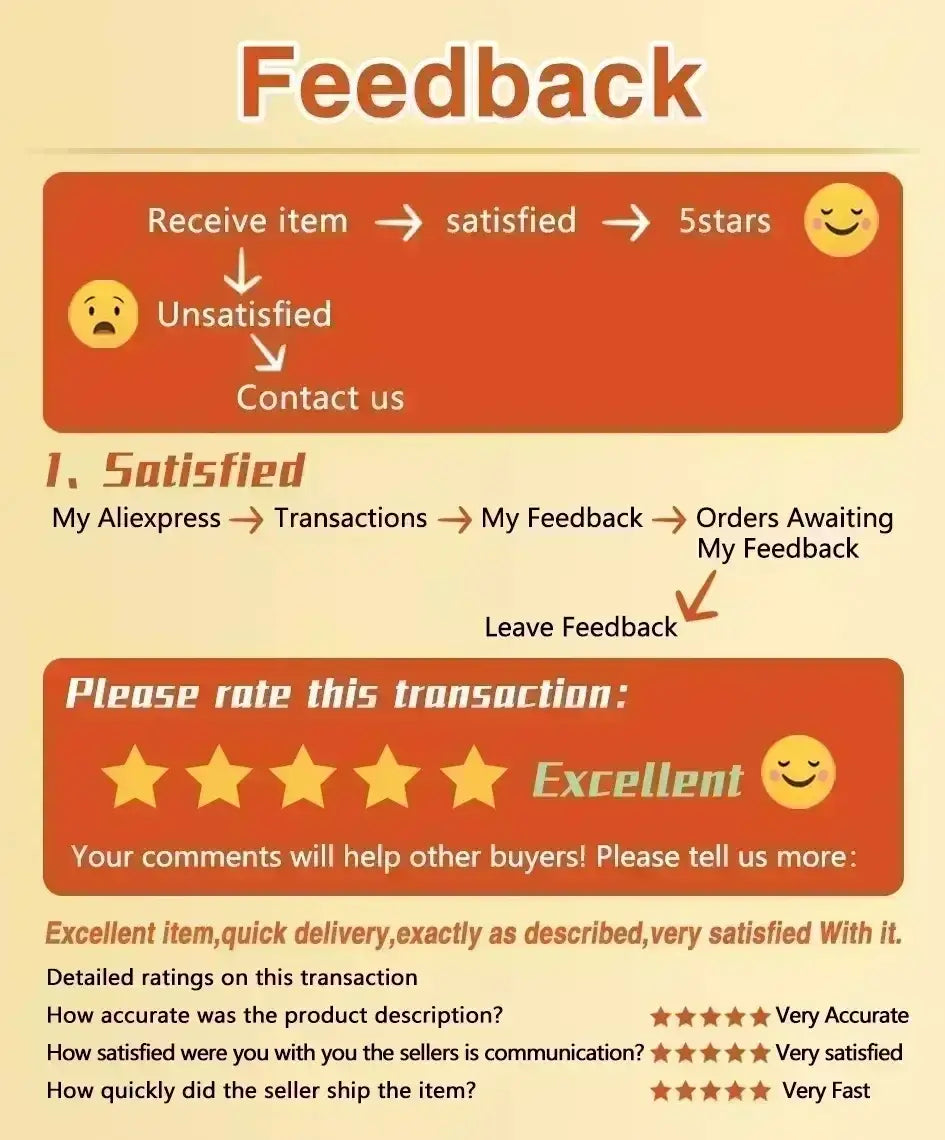 Interfaz de comentarios de clientes de AliExpress que muestra valoraciones con estrellas en un diseño naranja y beige para la alfombra de área de notas musicales en blanco y negro para sala de estar.