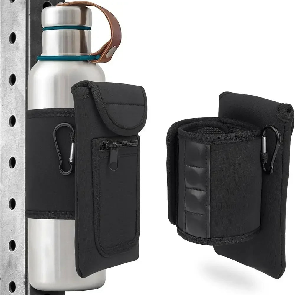 Reusable Gym Accessories Water Bottle Sleeve Waterproof Universal Bottle Holder Bag Elastic Water Bottle Pockets