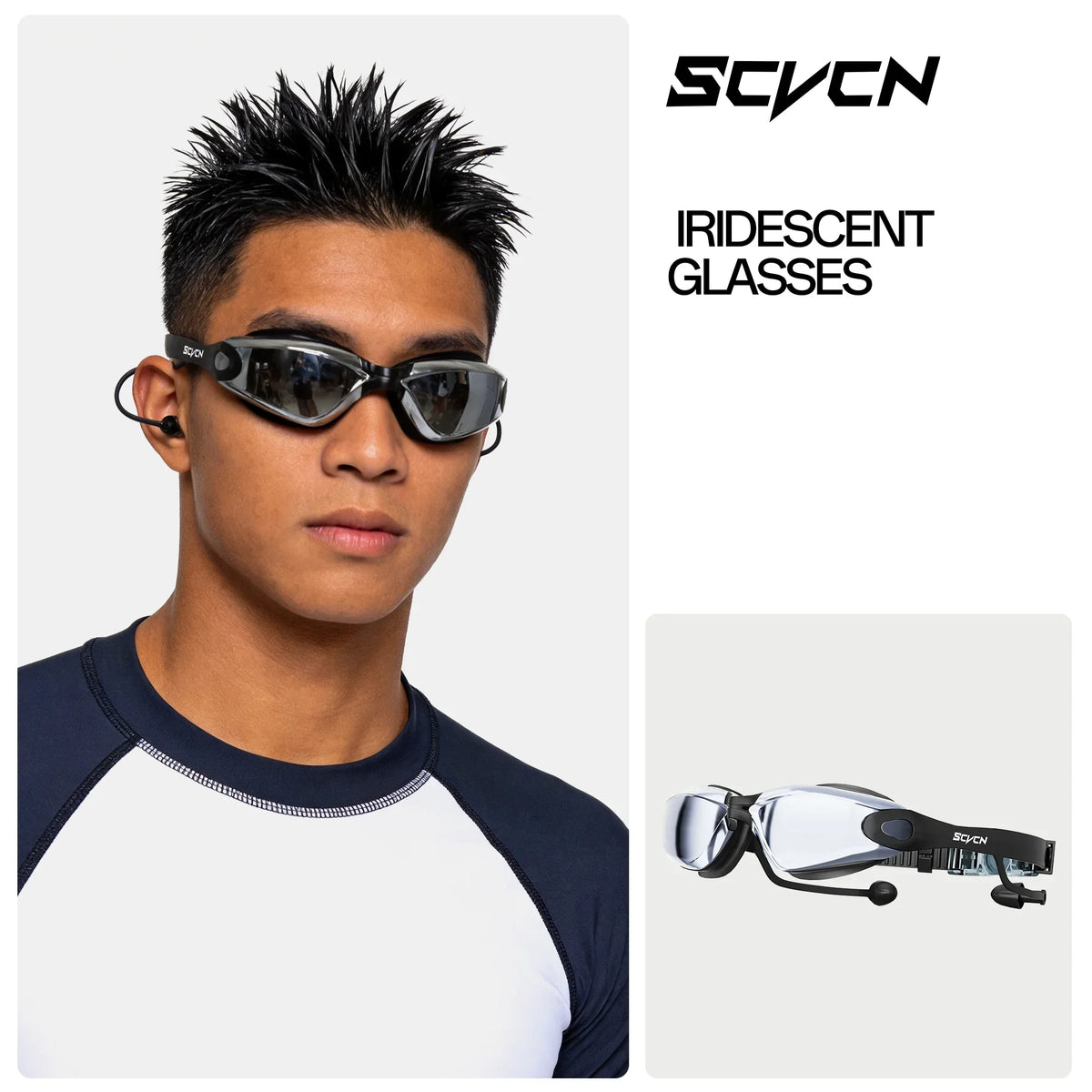 SCVCN Swimming Accessories Diving Glasses Surfing Sea Anti-fog Beginner Swimming Goggles Adult Pool Men Women Youth Summer Float