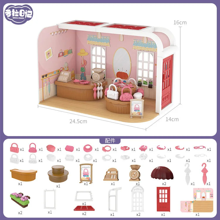 Miniature Items Dollhouse Accessories And Furniture Mini Toys Set Home Shop Scene Livingroom Pretend Playset Kids Toys Gifts