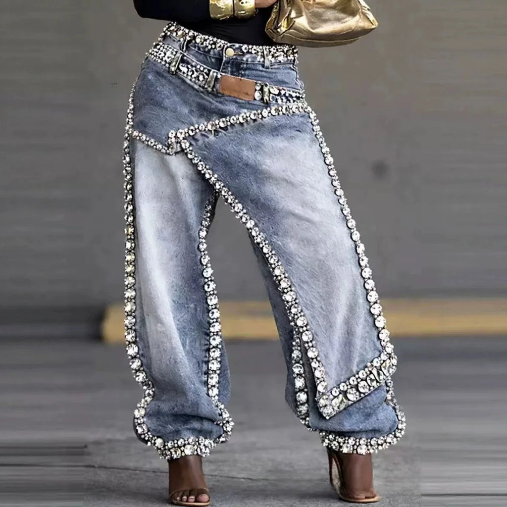 Fashion Women's Low Rise Denim Jeans Sexy Design 2026 New Summer Loose Fit Casual Trousers Universal Natural Waist Light Fold