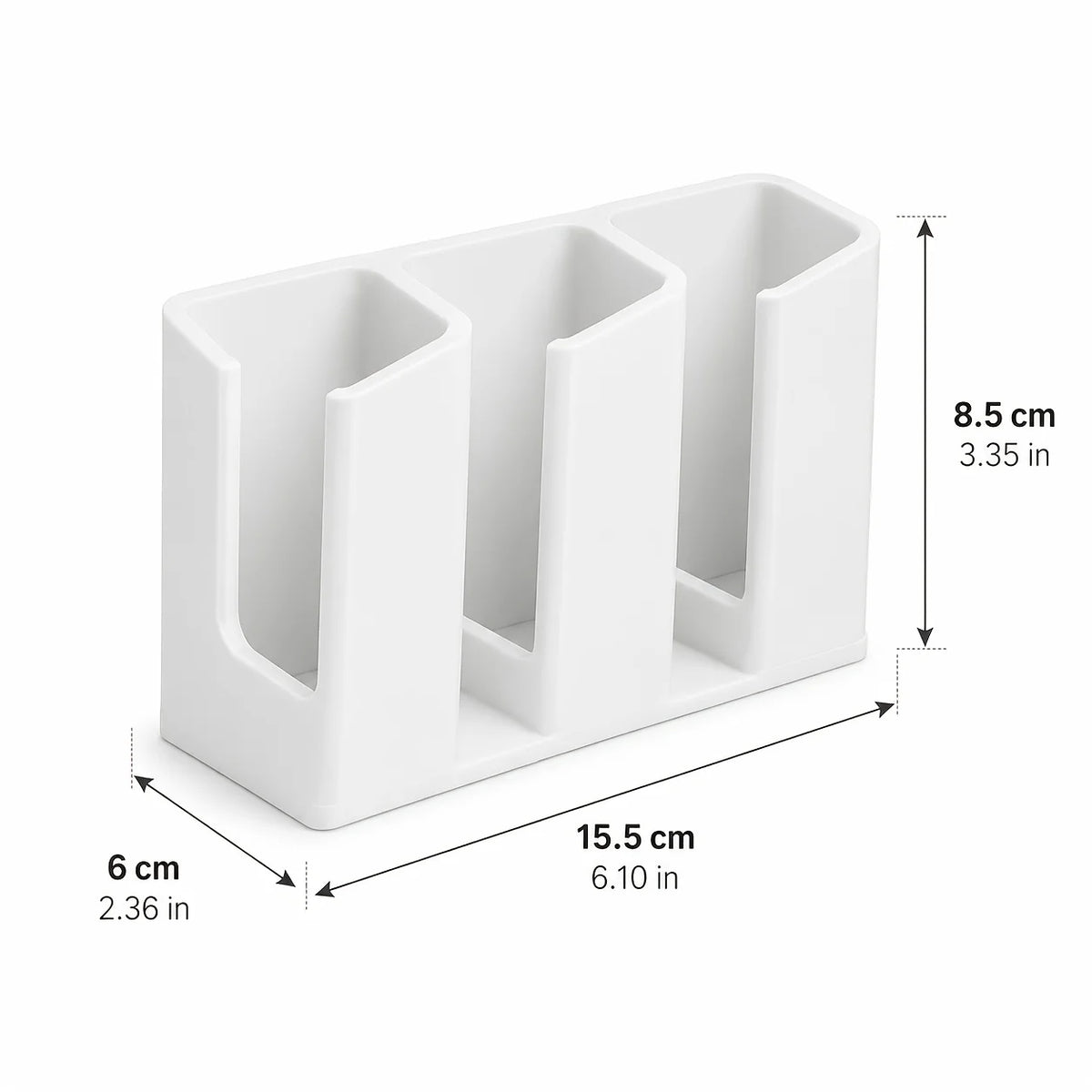 3-Slot Remote Control Organizer, Creative Home Desktop Storage Rack, for Convenient TV, AC, And Set-Top Box Remote Organization
