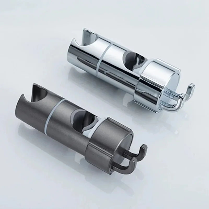 Bathroom Shower Head Holder Adjustable ABS Slide Bracket with Rotating Hook for Sliding Rail Bar Mounting Accessories