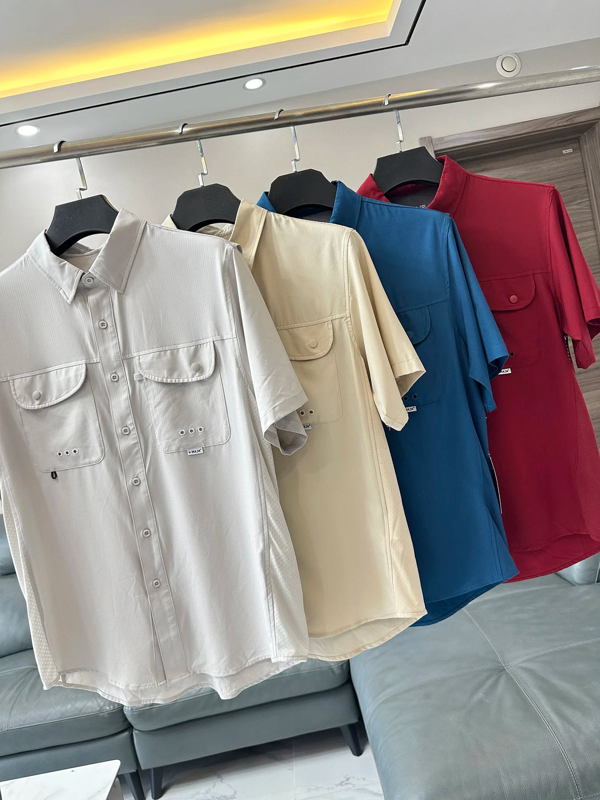 High Performance Men's Short Sleeve Shirt Breathable Tear Resistant Ultra Stretch Outdoor Fashionable Urban Style Quick Dry