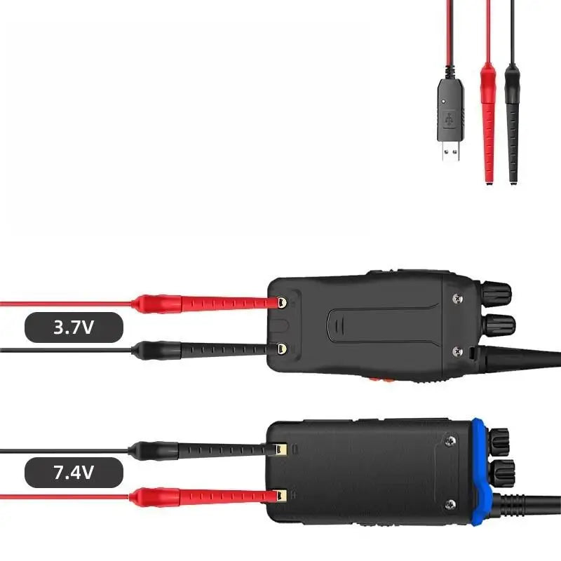 1Pcs Universal USB Charger Cable For UV-5R UV-82 BF-888S TYT Retevis Two Way Radio With Indicator Light Walkie Talkie Accessory