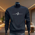 Men's Sweatshirts Casual O Neck Long Sleeves Pullover Tracksuit Outdoors Sports Jogging Clothes Versatile Street Tops Sportswear