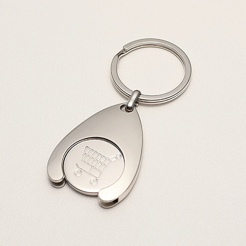 Personalized Keychain Custom Lettering Shopping Cart Pluggable Design High Quality Key Chain for Car Key Ring Holders Wholesale