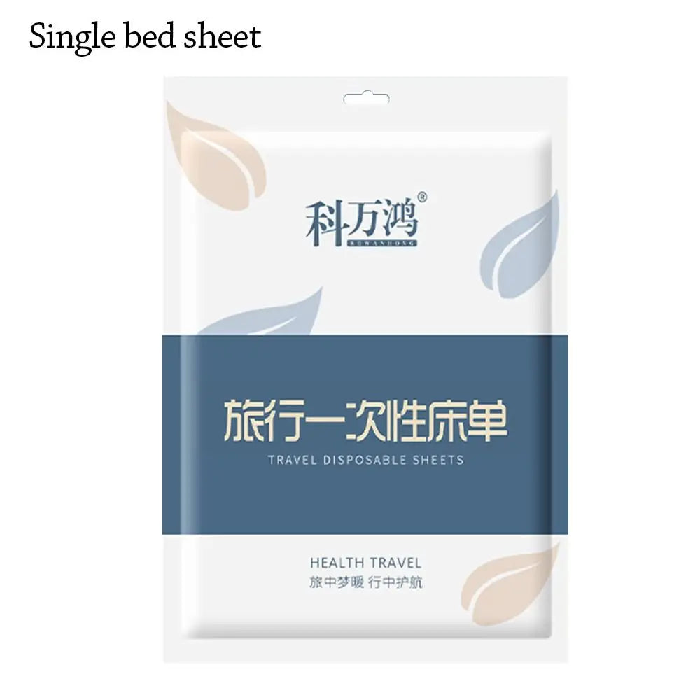 3 / 4-Piece Disposable Bed Sheet Non-Woven Bedding Set Sleeping Bag Quilt Cover Thickened Dirty Proof Duvet Cover Pillowcase