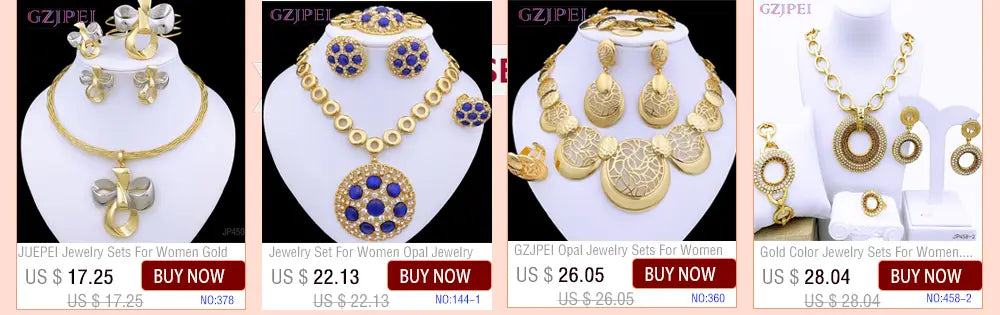 Ensemble de bijoux en filigrane bicolore doré pour femmes, comprenant une opale de couleur dorée avec des motifs circulaires complexes et des pierres précieuses bleu profond.