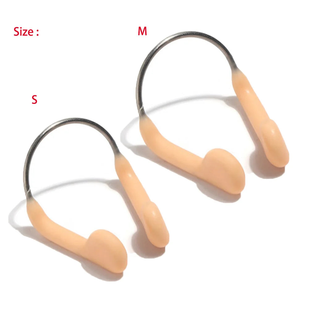 1/2/3pcs Steel Wire No-skid Soft Silicone Durable Water Sports Accessories Diving Tool Nose Clip Swimming equipment