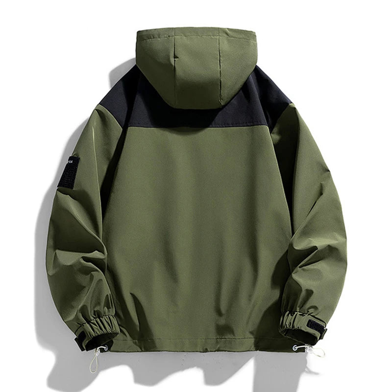 2024 Men's Waterproof Jacket Fashion Casual Hoodies Coat Streetwear Autumn Anti-wind Jacket Outdoor Travel Climbing Outerwear