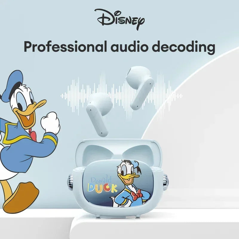 Cartoon Earphones Bluetooth 5.4 Wireless Fashion Donald Duck Earbuds Stereo Noise Reduction Gaming Headset Music Headphone