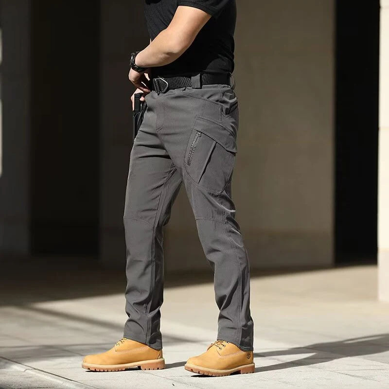 Men Casual Cargo Pants 2025 New Male Summer Tactical Wear Resist Quick Dry Outdoor Trousers Multi Pockets Hike Work Trousers