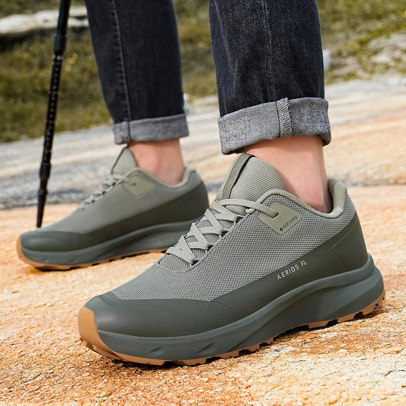 Hiking Shoes Outdoor Walking Mountain Non-Slip Casual Waterproof Sneakers Rubber Wear-Resistant Camping Breathable Hiking Boots