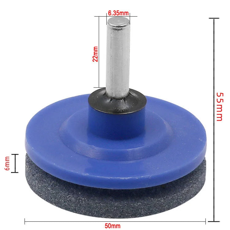 50mm Lawn Mower Sharpener Blade for Power Hand Drill Knife Sharpening Stone Grindstone Grinding Tool Garden Whetstone Sander