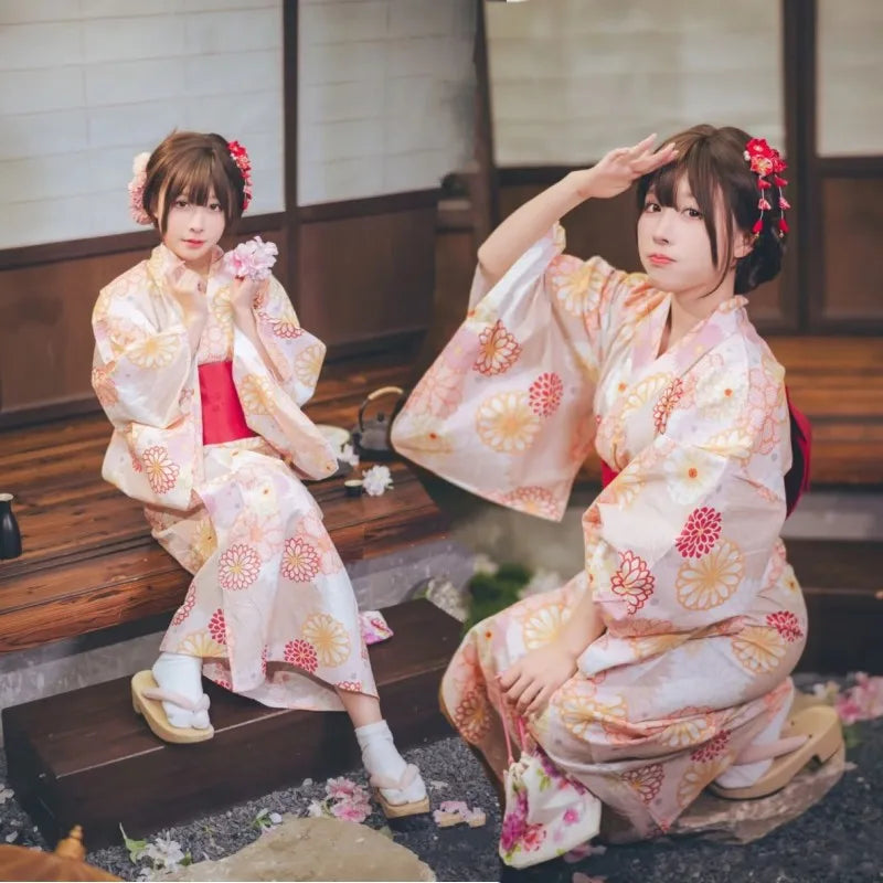 Girl Dress Yukata Women Clothing Fashion Photography Clothes Ethnic Style Stage Japan Kimono Cosplay Performance Costumes