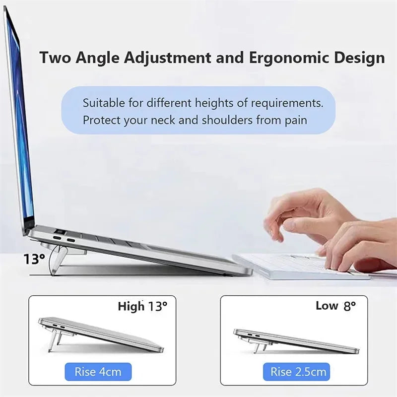 Portable Laptops Stand Computer Keyboard Holder Foldable Mini Size Computer Holder Adjustable Riser Cooling Bracket For Macbook