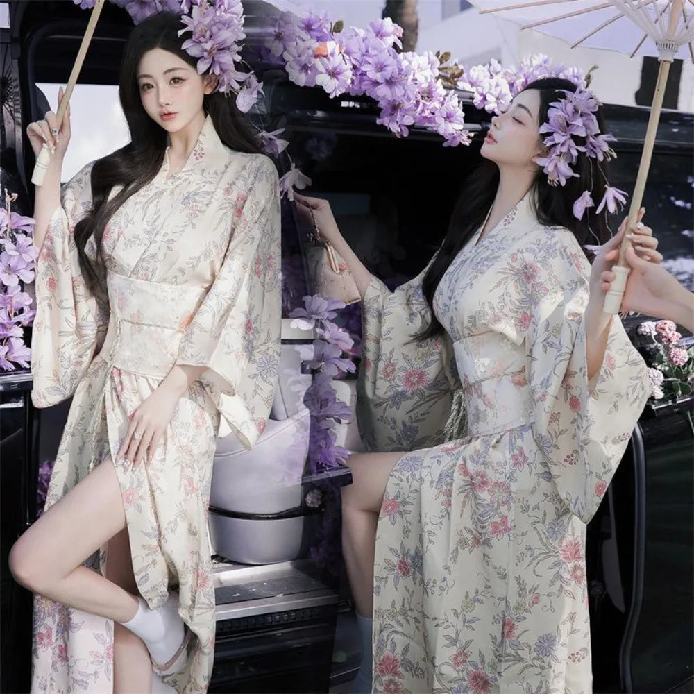 Girl Dress Yukata Women Clothing Fashion Photography Clothes Ethnic Style Stage Japan Kimono Cosplay Performance Costumes