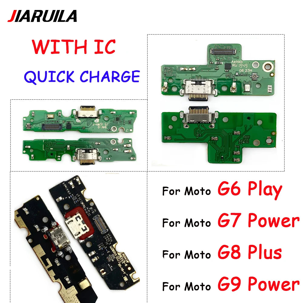 Fast Charger For Moto G9 Power G8 Plus M G7 Power G6 Play USB Dock Charging Dock Port Board With Mic Microphone Flex Cable