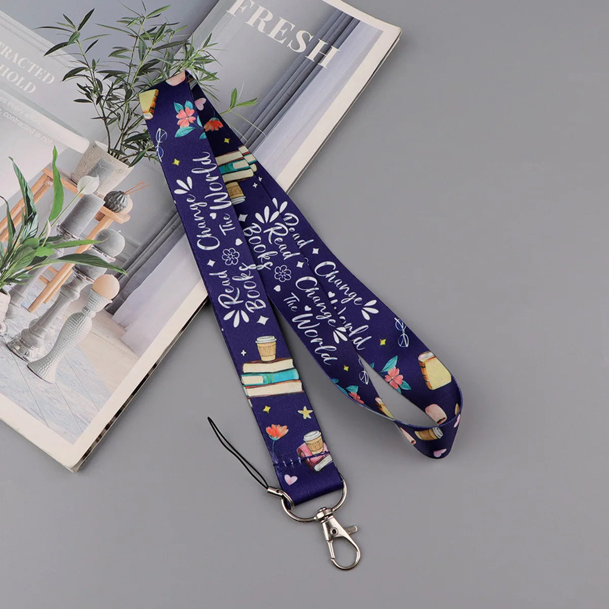 Keychains Neck Strap English Quotes Webbing Lanyard Key Neck Strap For Card Badge Gym Keychain Keyring Accessories Funny Gifts