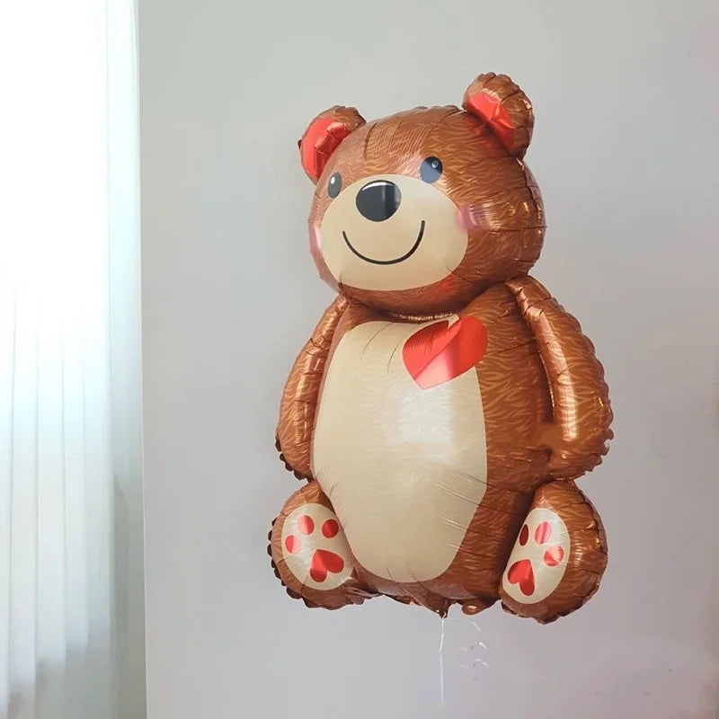 Children's Birthday Wedding Party Cake Decoration Mom Shower Background Huge Bear Aluminum Film Balloon Hug Bear