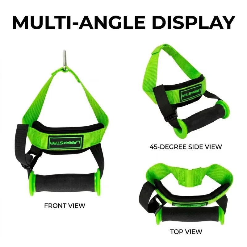 Ergonomic Gym Handle Adjustable Shoulder Grip Cable Fly Attachment Lateral Raise Strap Home Core Workout Equipment Fitness Gym
