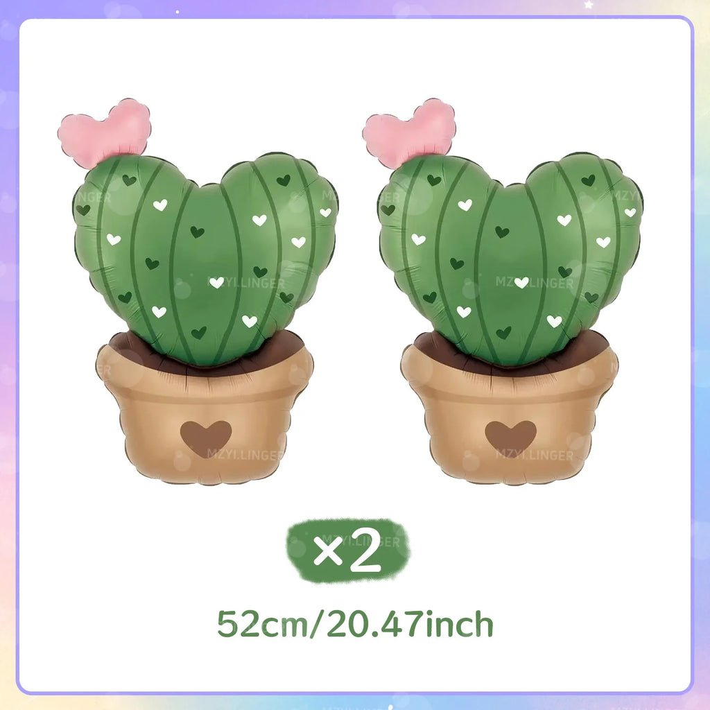 Valentine's Day Balloon Love Cactus Love Rainbow Aluminum Film Balloon Valentine's Day Wedding Birthday Balloon Decoration