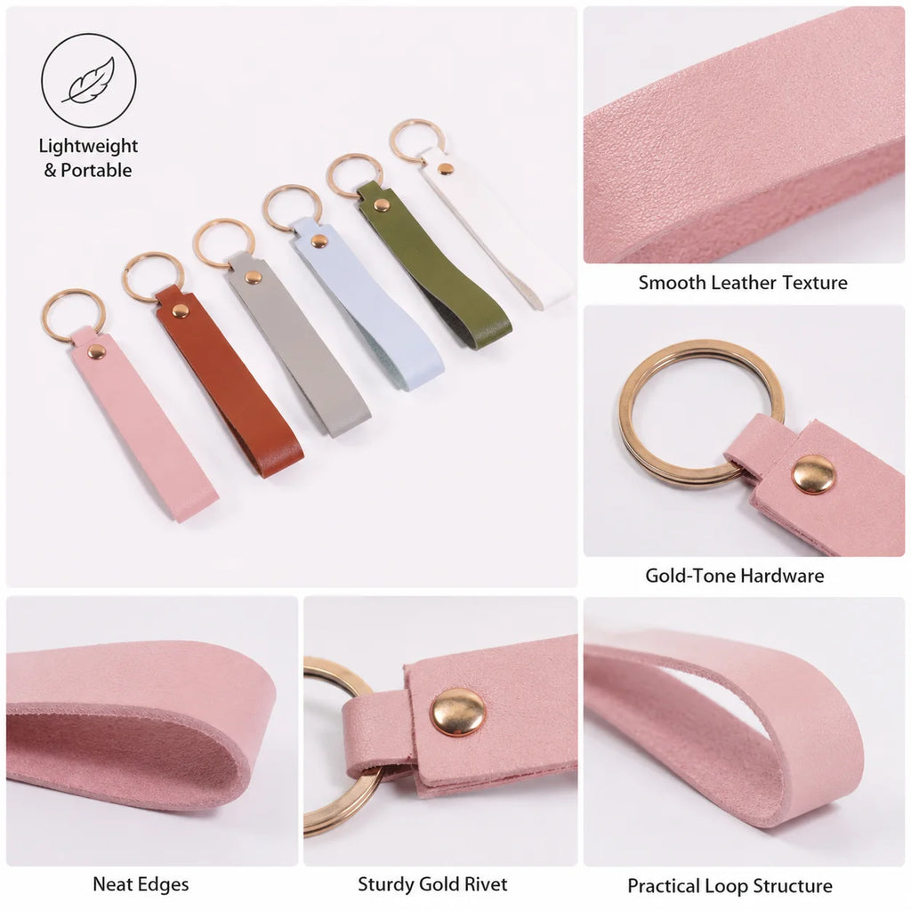 Custom Name Keychain, Laser Engraved Personalized Pu Keychain, Diy Pendant For Women, Personalized Text Keychain