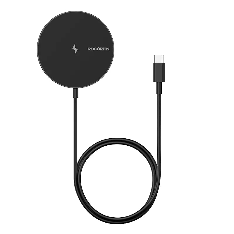 Rocoren 15W Magnetic Qi Wireless Chargers Fast Charging for iPhone 16 15 Pro Max PD Fast Charging For Xiaomi Pad Adapter