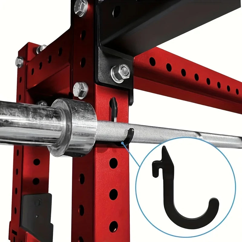 1 Pc Squat Rack Holder Attachments for Home Gym Storage Heavy Duty Weight Rack Holder with Storage Hook Perfect Gym Accessories