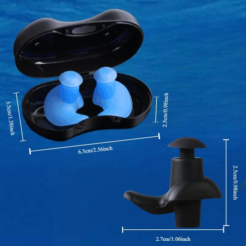 Ear Plugs Swimming Waterproof Silicone Earplugs for Swimming, Showering, Surfing & Bathing Swimming Accessories Pool Ear Plug