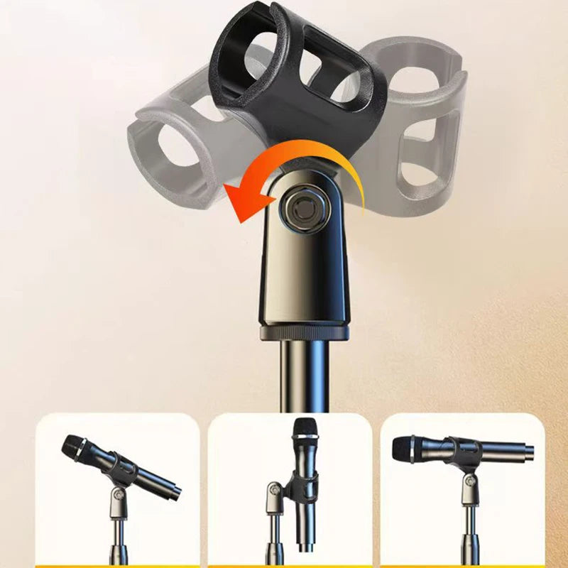 Table Microphone Stand Bracket Adjustable Desk Microfno Support Micro Mount Desktop Mic Holder Accessories for Live Broadcast