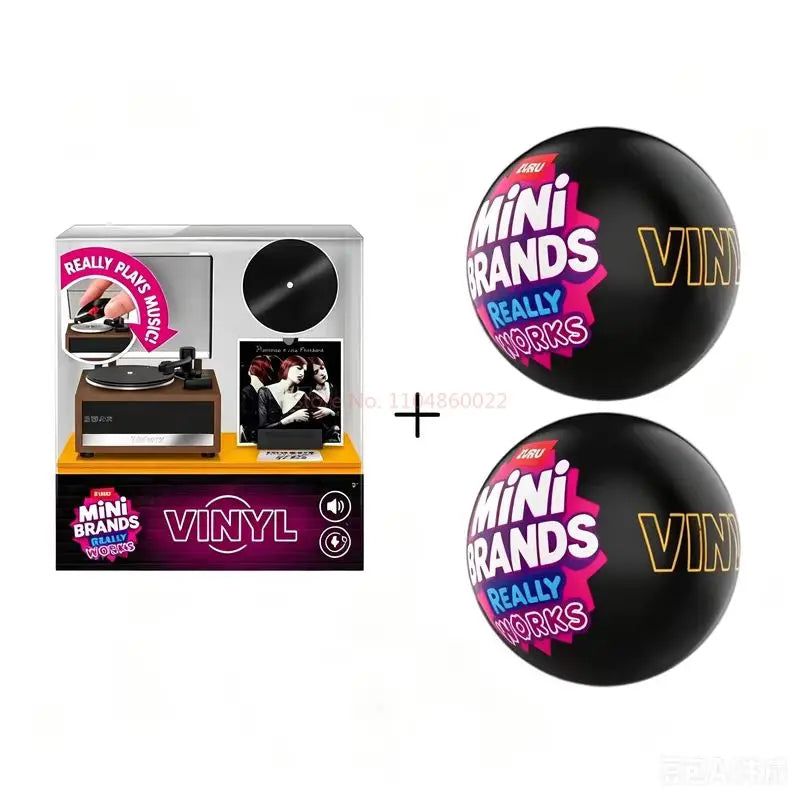 New Zuru Mini Brands Vinyl Surprise Ball Mini Playable Records Ideal Collectible Gift For Music Lovers Miniature Toy Ornament