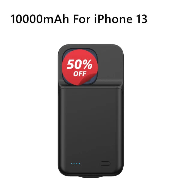 10000mAh Battery Case for Iphone 12 11 13 15 Pro Max Mini Power Bank Charger Cover for IPhone X S Max XR 7 8 6S Plus SE2020 Case