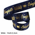 1 Roll，5 Yards Graduation Gift Packaging Ribbon,Decoration Party DlY Bow Ribbon, Graduation Ceremony  CampusParty Supplies