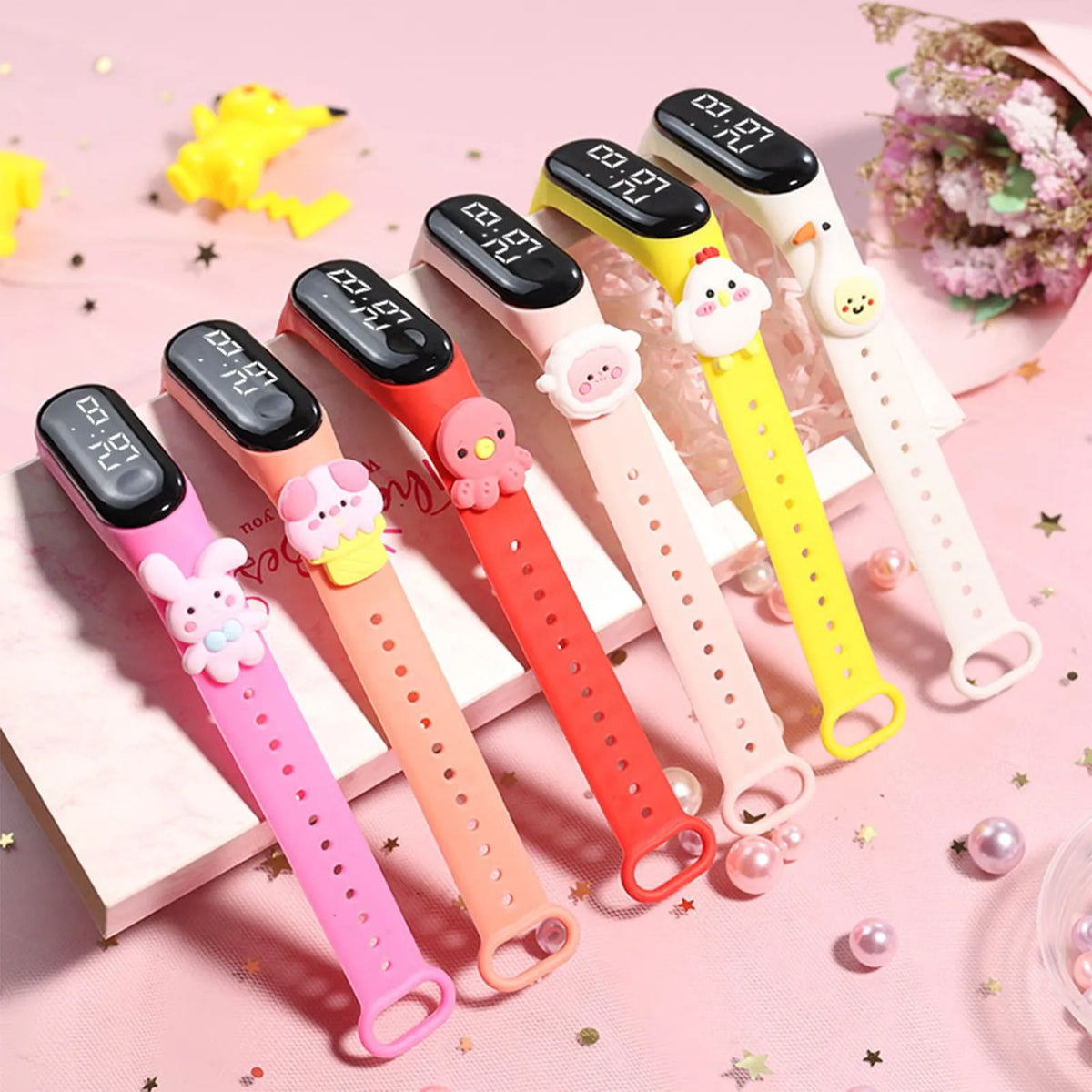 Multi-color Smart Watch For Children Boy Girl Fashion LED Digital Wrist Watches Silicone Strap Waterproof Sport Watch Relogio